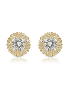 Bijuterii stud aur 14 kt aur, Cercei aur 14 kt stud si cubic zirconia S90-JE96125Y, bb-shop.ro