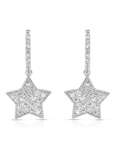 Bijuterii lungi, Cercei argint 925 lungi cu cubic zirconia si stea TE6056-EG-W, bb-shop.ro