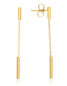 Bijuterii lungi aur, Cercei aur 14 kt lungi BN032-OR-Y, bb-shop.ro