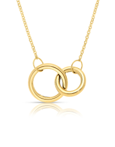 Bijuterii aur 14 kt, Colier aur 14 kt cu cercuri FR082-CL-Y, bb-shop.ro