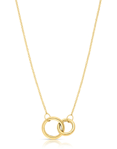 Bijuterii aur 14 kt, Colier aur 14 kt cu cercuri FR082-CL-Y, bb-shop.ro