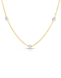 Bijuterii, Colier aur 14 kt cu sfere MC042-CL2-YW, bb-shop.ro