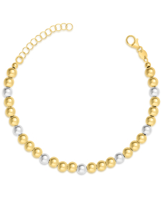Bijuterii, Bratara aur 14 kt cu sfere MC342-BR2-YW, bb-shop.ro