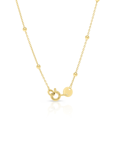 Bijuterii aur 14 kt, Colier aur 14 kt cu sfere MCCV010-CL-Y, bb-shop.ro