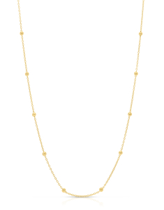 Bijuterii aur 14 kt, Colier aur 14 kt cu sfere MCCV010-CL-Y, bb-shop.ro