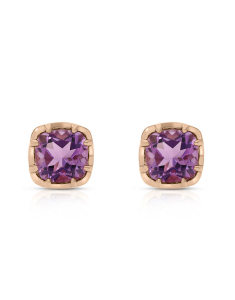 Bijuterii aur 14 kt ametist, Cercei aur 14 kt stud cu ametist ZE4050P-AMT, bb-shop.ro