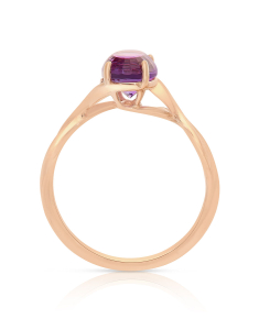 Inele ametist, Inel aur 14 kt cu ametist ZR4224P-AMT, bb-shop.ro