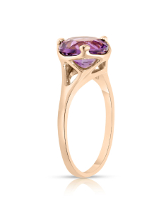 Inele ametist, Inel aur 14 kt cu ametist ZR4227P-AMT, bb-shop.ro