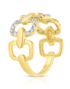 Bijuterii dama, Inel aur 14 kt cu diamante R49977Y, bb-shop.ro