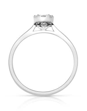 Bijuterii de lux dama GIORGIO VISCONTI, Inel Giorgio Visconti aur 18 kt cu diamante ABX17433-0.25CT, bb-shop.ro