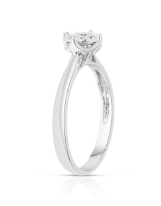 Bijuterii de lux dama GIORGIO VISCONTI, Inel Giorgio Visconti aur 18 kt cu diamante ABX16393-0.16CT, bb-shop.ro
