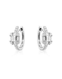 Bijuterii de lux dama GIORGIO VISCONTI, Cercei Giorgio Visconti aur 18 kt cu diamante BBX39946-0.30CT, bb-shop.ro