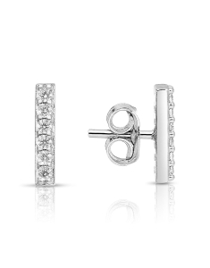 Bijuterii stud cubic zirconia, Cercei argint 925 stud cu cubic zirconia R2AHTZ007U00L7VB0, bb-shop.ro