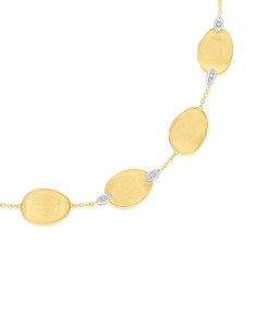 Bijuterii aur, Colier Marco Bicego Lunaria aur 18 kt cu diamante CB2099-B-YW, bb-shop.ro