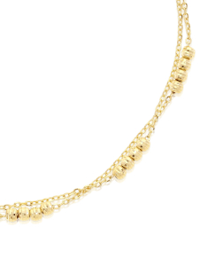 Bijuterii aur 14 kt, Bratara aur 14 kt dubla cu sfere MC371-BR1-Y, bb-shop.ro