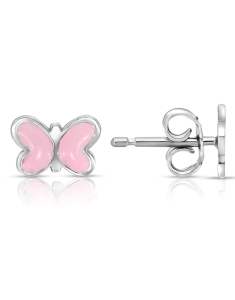 Cercei stud fara piatra, Cercei copii Maribelle argint 925 stud cu fluturasi, bb-shop.ro