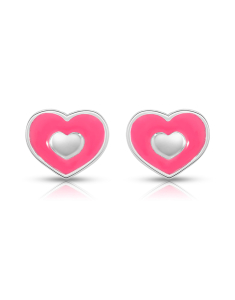 Bijuterii stud copii argint MARIBELLE, Cercei copii Maribelle argint 925 stud cu inimioara, bb-shop.ro