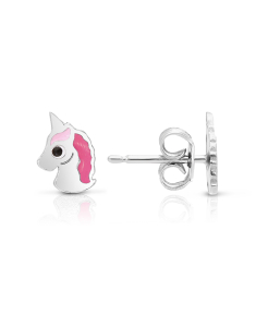 Bijuterii MARIBELLE, Cercei copii Maribelle argint 925 stud cu unicorn ORBABY521-RH-F, bb-shop.ro