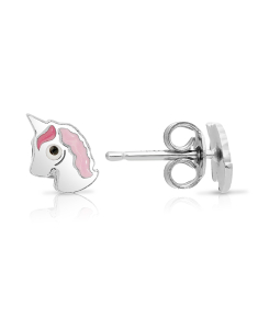Bijuterii MARIBELLE, Cercei copii Maribelle argint 925 stud cu unicorn ORBABY522-RH-P, bb-shop.ro