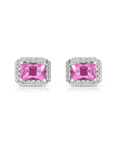 Bijuterii, Cercei argint 925 stud cu cubic zirconia 10170FESWSH4, bb-shop.ro