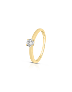 Bijuterii dama aur 14 kt diamant aur, Inel de logodna aur 14 kt cu diamant RG082304-30-214, bb-shop.ro