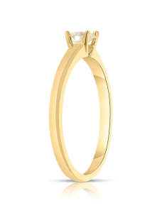 Bijuterii solitaire dama aur 18 kt aur, Inel de logodna aur 18 kt cu diamant, bb-shop.ro