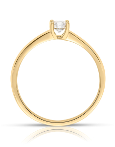 Bijuterii solitaire dama aur 18 kt aur, Inel de logodna aur 18 kt cu diamant, bb-shop.ro