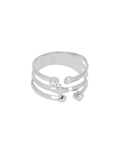 Inele ZAG BIJOUX, Inel Zag Palpa cu Cubic Zirconia SRL22043-00WHT, bb-shop.ro