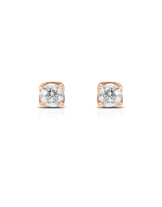 Bijuterii aur 14 kt, Cercei Aur 14 kt stud cu diamante ER082300-25-314, bb-shop.ro