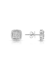 Bijuterii, Cercei aur 18 kt stud cu diamante ER097677-118, bb-shop.ro