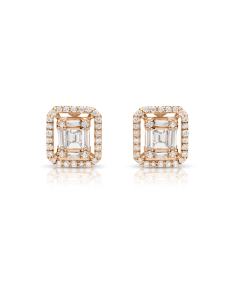 Bijuterii aur 14 kt, Cercei aur 14 kt baguette stud cu diamante ER102202-45-314, bb-shop.ro