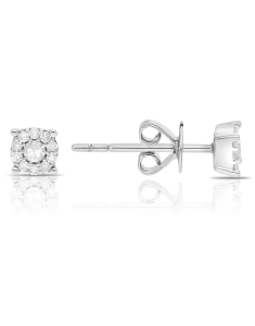 Cercei Cercei aur 14 kt stud cu diamante ER104088-114, 02, bb-shop.ro