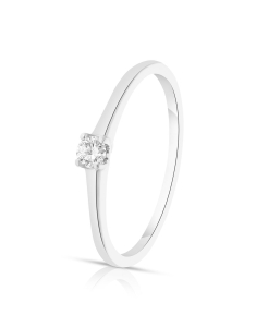 Bijuterii de lux solitaire, Inel de logodna aur 18 kt cu diamant RG082848-8-118, bb-shop.ro