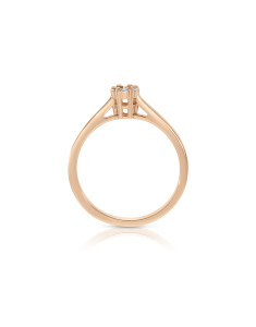 Inele de logodna, Inel de logodna aur 14 kt bouquet cu diamante RG095795-2-314, bb-shop.ro