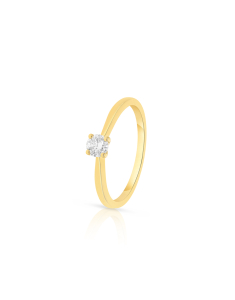 Bijuterii dama aur 14 kt diamant aur, Inel de logodna aur 14 kt solitaire cu diamant RG097702-20-214, bb-shop.ro