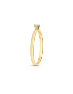 Bijuterii dama aur 14 kt diamant aur, Inel de logodna aur 14 kt cu diamante RG097908-10-214, bb-shop.ro