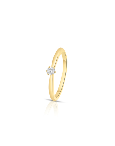 Bijuterii dama aur 14 kt diamant aur, Inel de logodna aur 14 kt cu diamante RG097908-10-214, bb-shop.ro