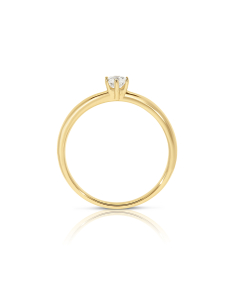 Bijuterii solitaire dama BIJUTERII AUR 14 KT aur, Inel de logodna aur 14 kt cu diamante, bb-shop.ro