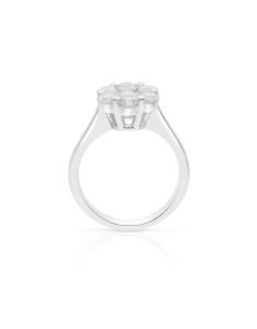 Bijuterii, Inel aur 14 kt bouquet cu diamante RG097918-05-114, bb-shop.ro