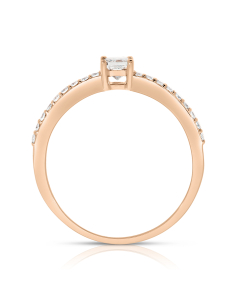 Bijuterii diamant, Inel de logodna aur 14 kt cu diamante RG101686-314, bb-shop.ro