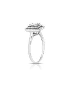 Bijuterii, Inel aur 14 kt baguette cu diamante RG102547-114, bb-shop.ro
