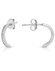 Bijuterii argint cubic zirconia, Cercei argint 925 stud cu cubic zirconia E612167D-EG-W, bb-shop.ro