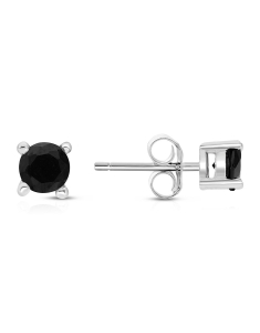 Bijuterii, Cercei argint 925 stud cu cubic zirconia ERC5MM-EG-BK, bb-shop.ro