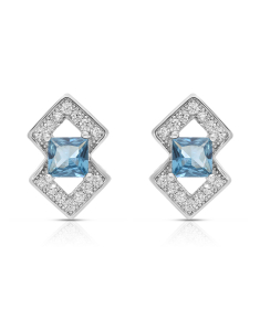 Bijuterii, Cercei argint 925 stud cu cubic zirconia E612855-EG-AQW, bb-shop.ro