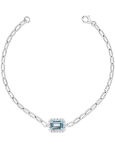Bratara Bratara aur 14 kt cu diamante si topaz T28256ETOS4W-1, 02, bb-shop.ro