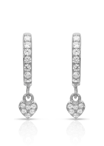 Bijuterii, Cercei copii Maribelle argint 925 cu cubic zirconia si inima BGE2409018-01-RH-W, bb-shop.ro