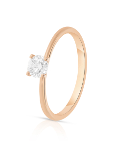 Inele de logodna solitaire, Inel de logodna Fabio Collection aur 18 kt cu diamant AS001-P-0.4, bb-shop.ro