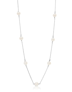 Bijuterii rolo argint, Colier argint 925 cu perla de cultura OTC-HF-N190, bb-shop.ro