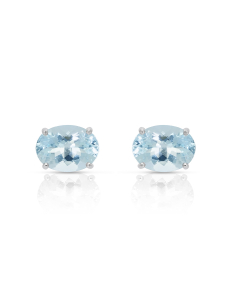 Cercei Cercei aur 18 kt cu acvamarin E2952-1-AQ-W, 001, bb-shop.ro