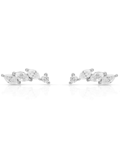 Bijuterii de lux stud, Cercei aur 18 kt cu diamante E2767-W, bb-shop.ro